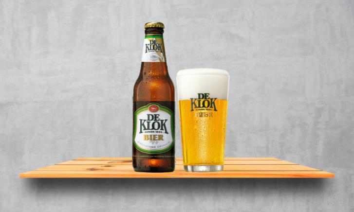 De Klok bier op een plankje De Klok bier op een plankje